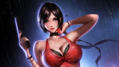 ада вонг, ada wong, resident evil 2, re2, ремейк