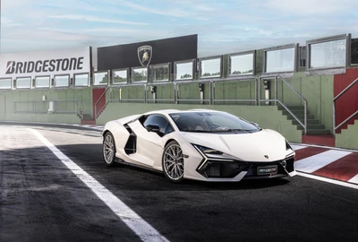 Lamborghini Revuelto on Race Track: A Stunning Super Sports Car in 5K Resolution