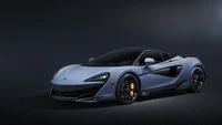 mclaren 600lt, sportwagen, dunkler hintergrund, autos, 4k hintergrund