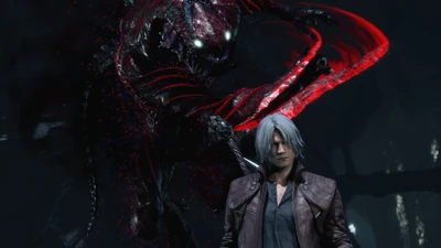 Dante fait face à un adversaire démoniaque dans Devil May Cry 5