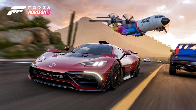 Forza horizon - скриншот - скриншот - машина - вождение - игры - для (forza horizon 5, компьютерные игры, mercedes amg project one, игры 2021 года, гонки)