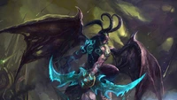 иллидан ярость бури, illidan stormrage, world of warcraft, видеоигра