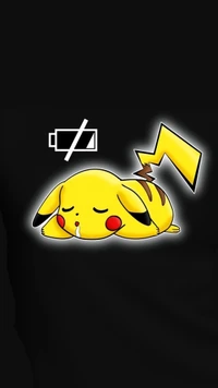 Pikachu Niedriger Akku: Zeit für eine Aufladung