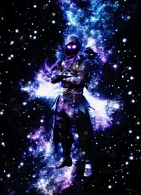 Raven from Fortnite: A Cosmic Warrior in the Dark