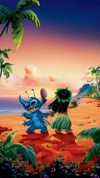 lilo, stitch, hawaii, hawaiian, cartoon wallpaper