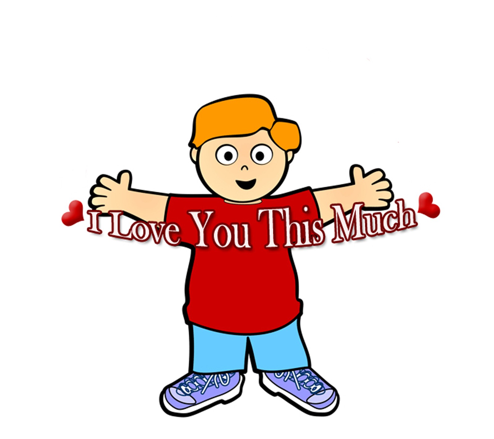 Cartoon boy with i love you in my mouth sign (boy, cute, feelings, heart, i love you)