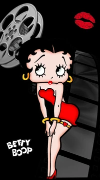 betty boop, schwarz