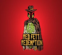 boba fett, génial, dessiné, jeu, red dead redemption