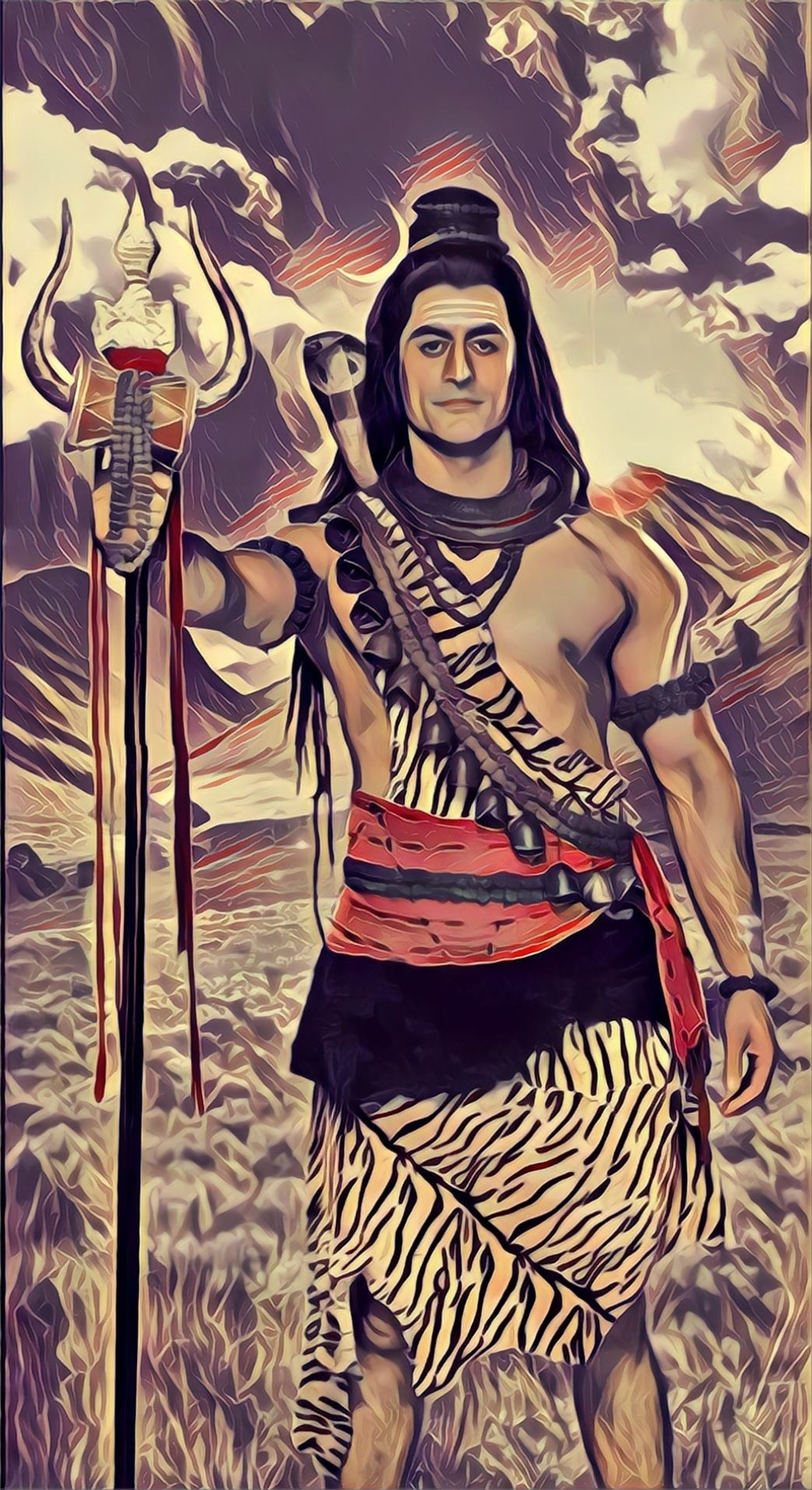 Скачать обои mahadev, заточка, shiv