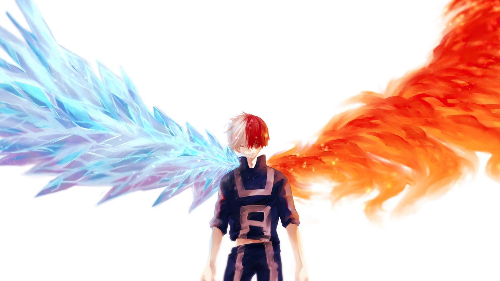 Скачать обои shoto todoroki, my hero academia, боку но хиро академия, аниме, anime