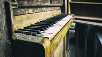 Abandoned Piano with Dusty Keys: A Forgotten Musical Legacy