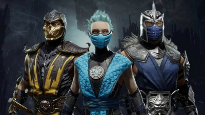 Luchadores helados: Escorpión, Sub-Zero y Frost en Mortal Kombat 11