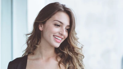 celine farach, beau, sourire, femmes, filles