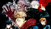 Duelo Épico de Hechicería: Personajes de Jujutsu Kaisen en Acción