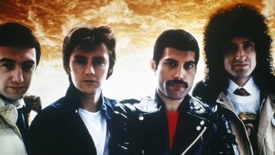 Queen: Ikonische Bandmitglieder mit Phonograph