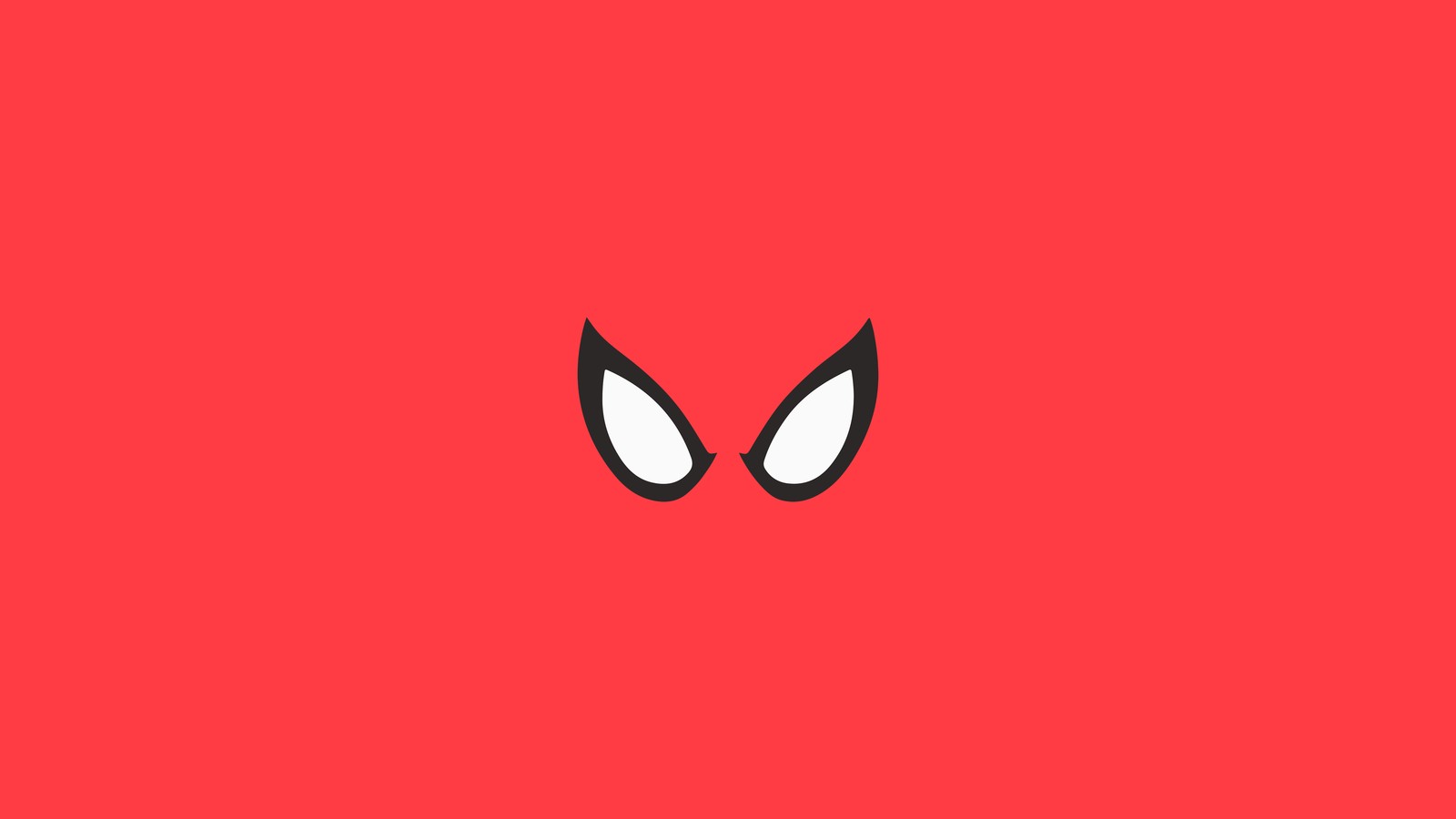 Roter hintergrund mit einem spider-man-gesicht und weißen augen (lächeln, charakter, reddit, fiktive figur, logo)