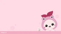 mokoko, lost ark, pink, kawaii, cute wallpaper