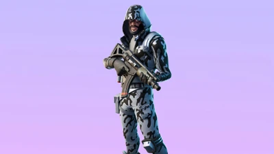 Skin Striker de Nieve: Atuendo Sigiloso para Fortnite Battle Royale