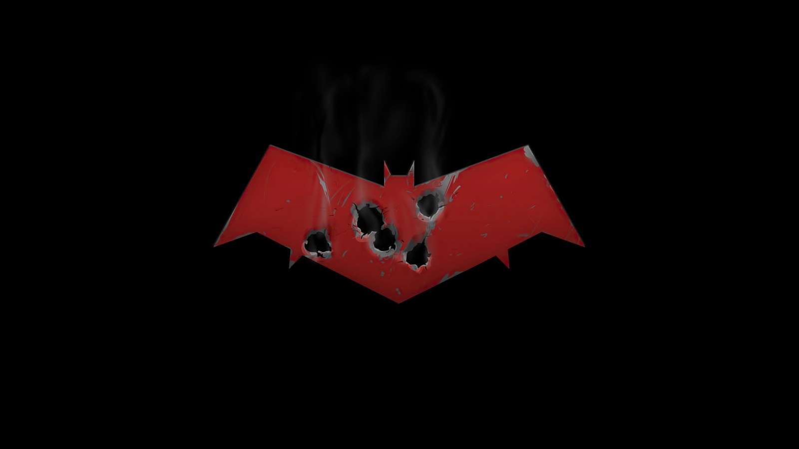 batman, red hood, jason todd, graphics, logo Download Wallpaper