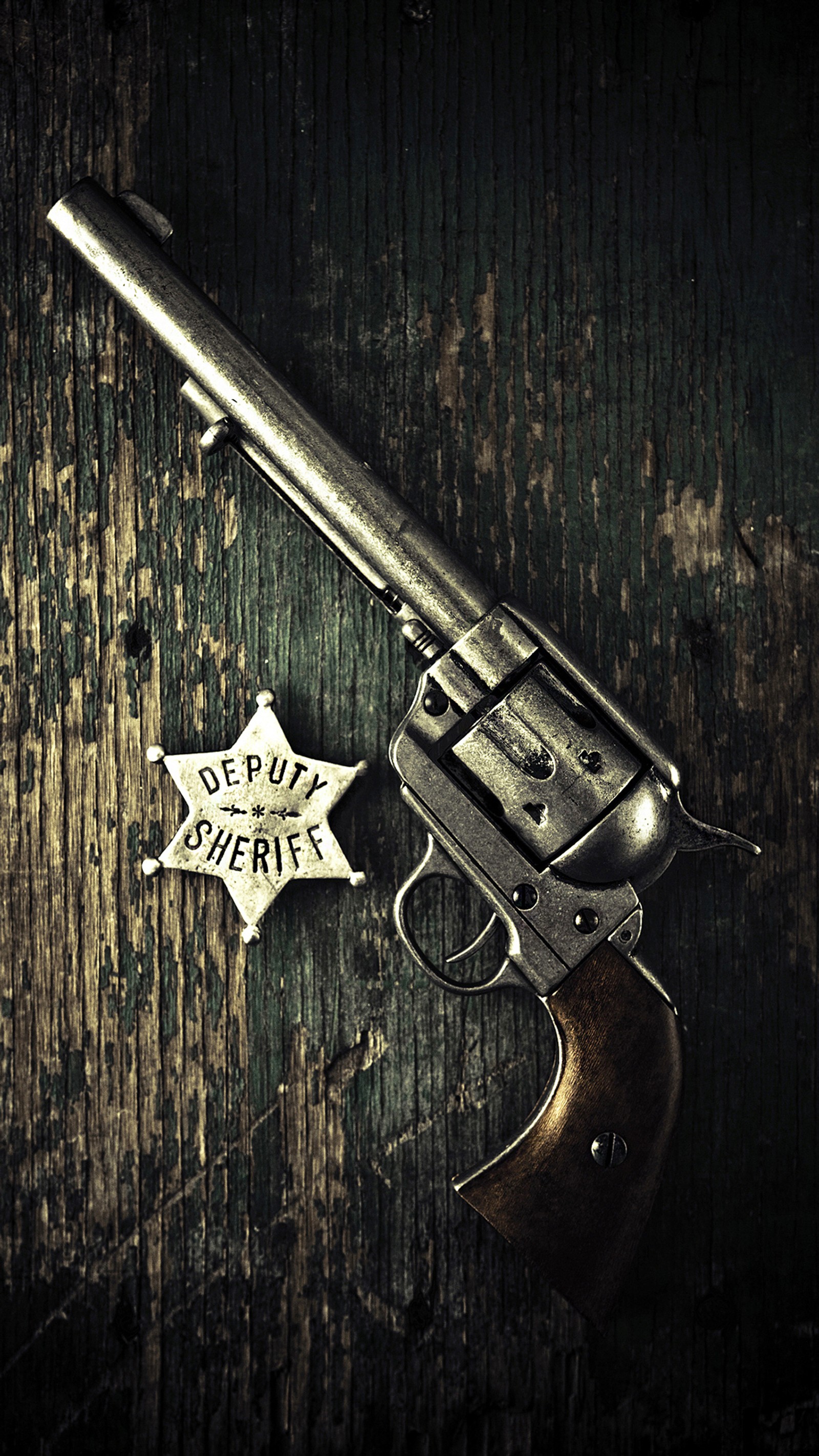 Lade waffe, sheriff badge Hintergrund herunter