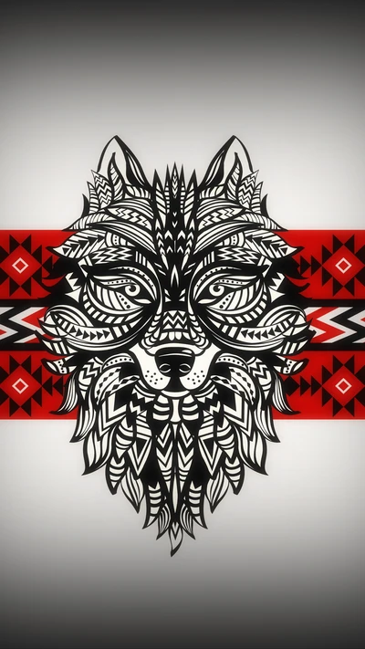 abstract, wolf