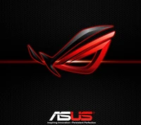 asus, ordinateur, logo, rog