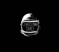 Humorous Astronaut Helmet with 'I Need More Space' Message