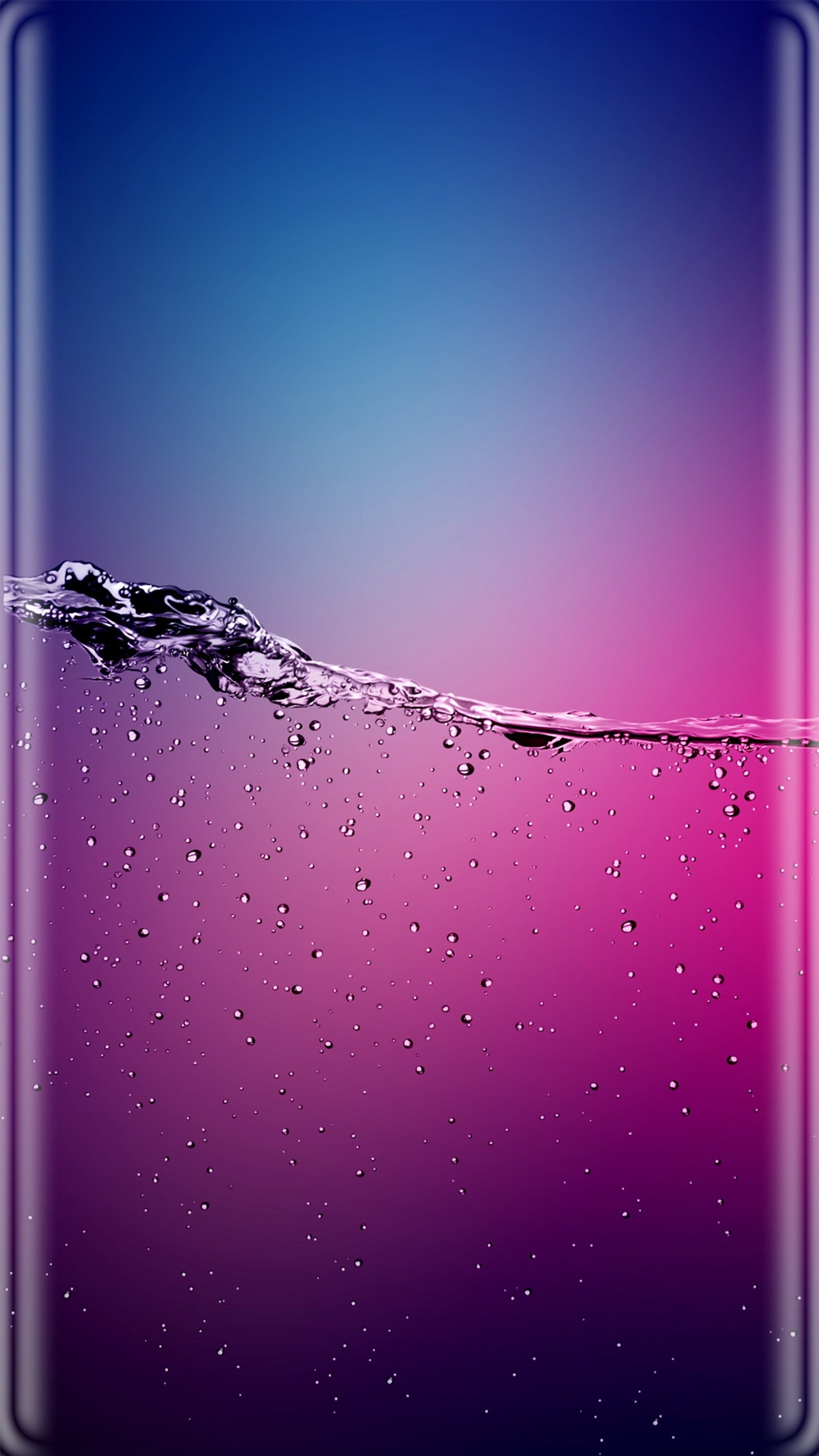 Imagen borrosa de una ola de agua con un fondo rosa (hermoso, amor, agua)