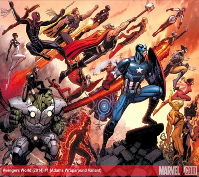 Avengers Assemble: Iconic Heroes Unite in Epic Battle