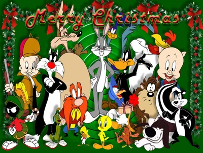 dibujos animados, navidad, vacaciones, looney tunes