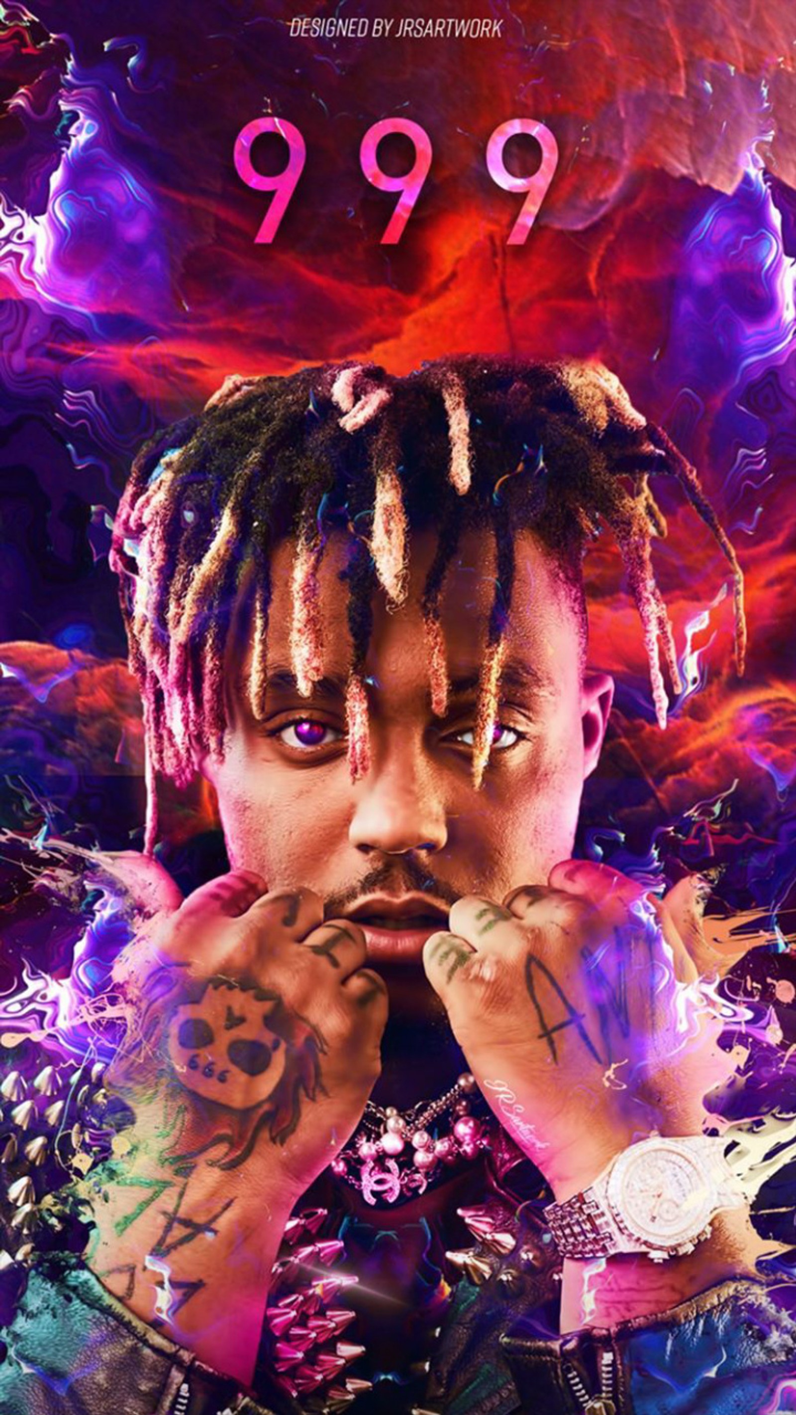 Скачать обои juice wrld, легенды никогда не умирают, рэп