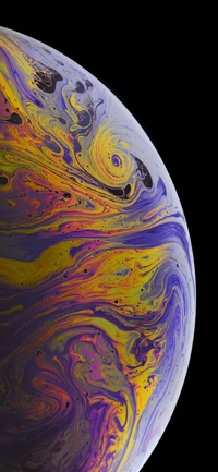 Cosmic Swirls: A Colorful Interpretation of Space