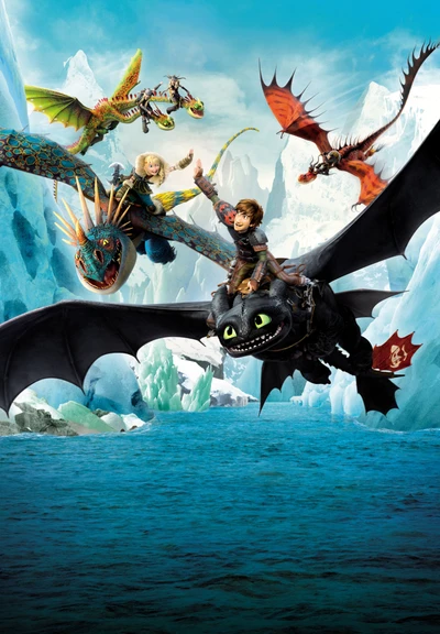 wie trainiert man seinen drachen, how to train your dragon, hd, anime, film