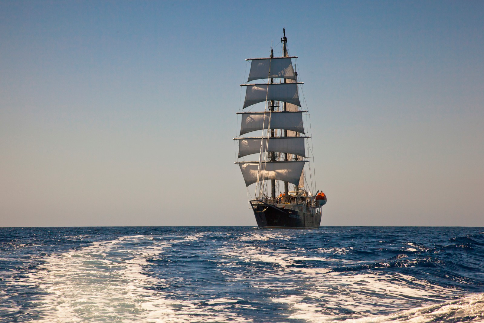 Téléchargez le fond d'écran navire, grand navire, voilier, bateau, barquentine