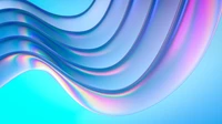 Fluid Gradient Waves on a Blue Abstract Background