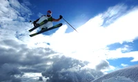 ski, neige, nuage, sport extrême, sport dhiver