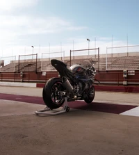 2023 BMW M 1000 RR: A Stunning Sports Bike in a Trackside Setting