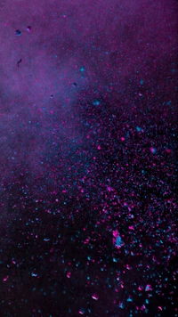 negro, galaxia, nebulosa, púrpura, pantalla