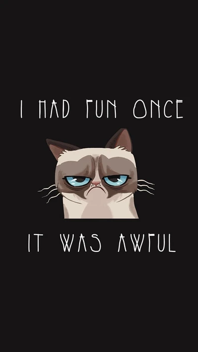 Grumpy Cat: "I Had Fun Once, It Was Awful