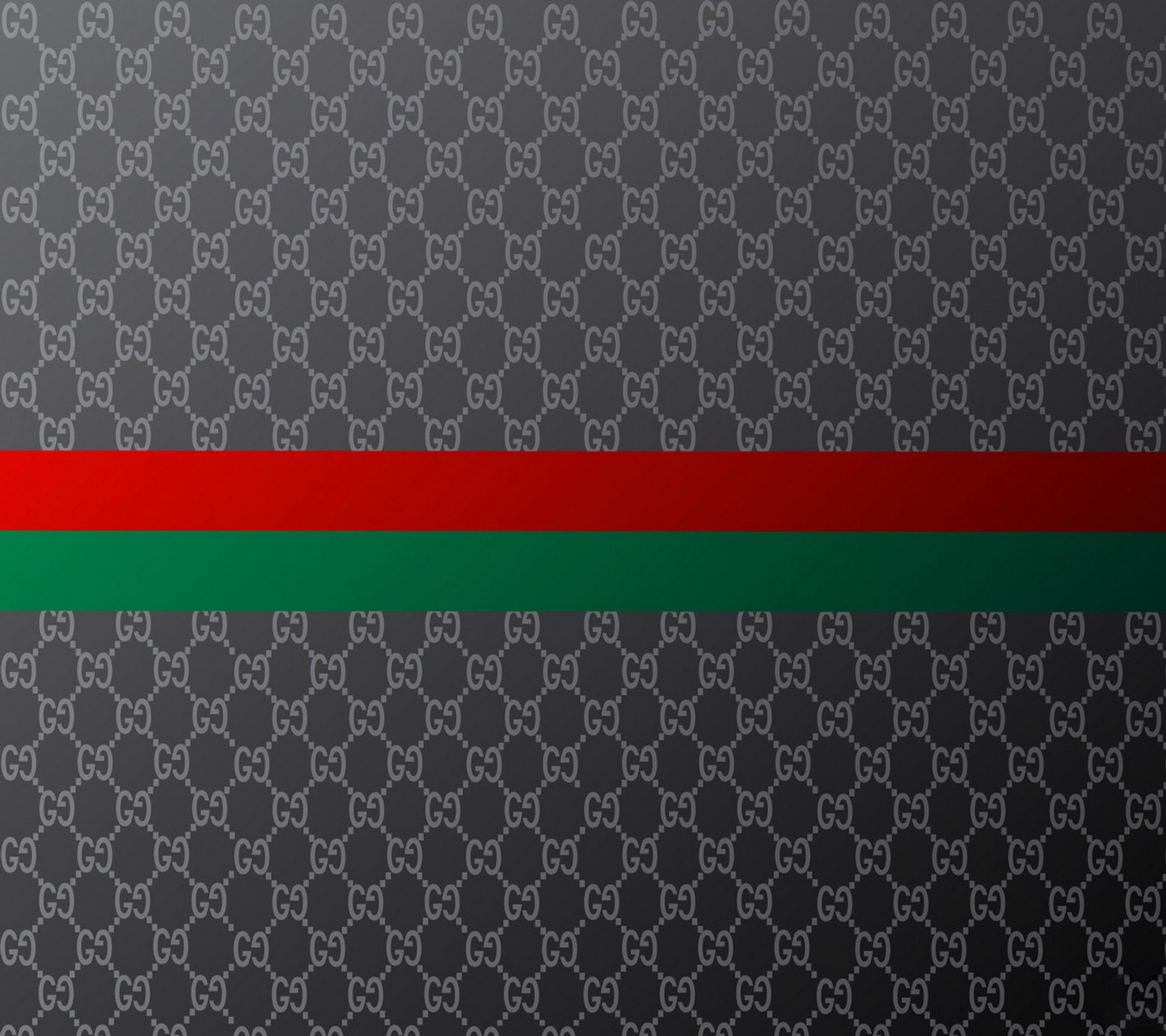 A close up of a red and green stripe on a black background (gucci, pattern)