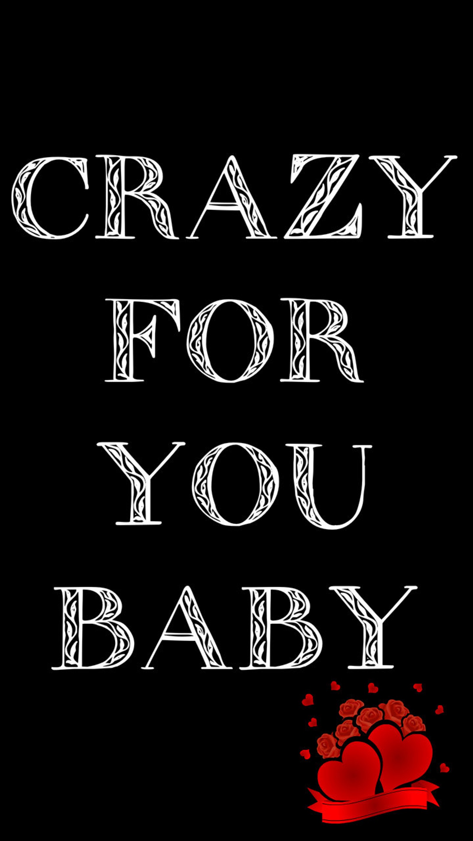 A close up of a black and white poster with a red paw (baby, crazy, crazy quote, for you, life)