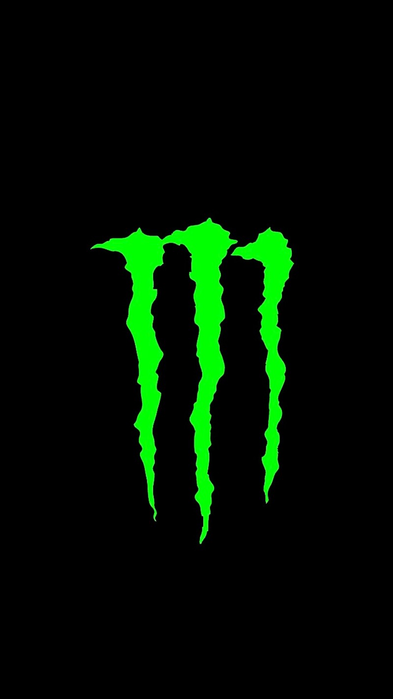 Логотип monster energy drink на черном фоне (энергия, логотип, монстр)