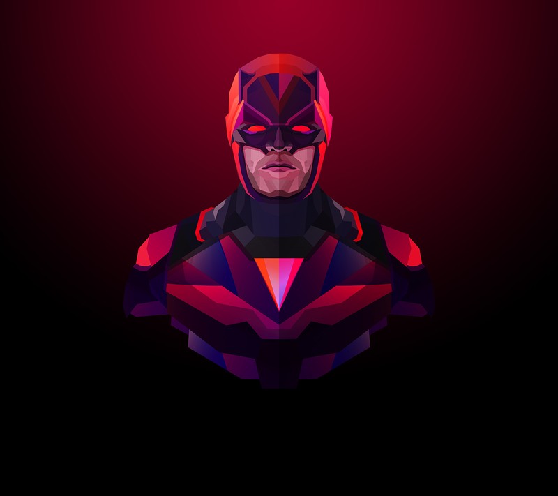 Крупный план мужчины в костюме на красном фоне (сорвиголова, daredevil, джастин маллер, justin maller, marvel)