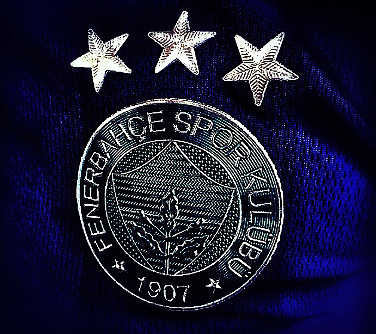 A close up of a soccer jersey with a star on it (club, fenerbahce, football, soccer, turkey)