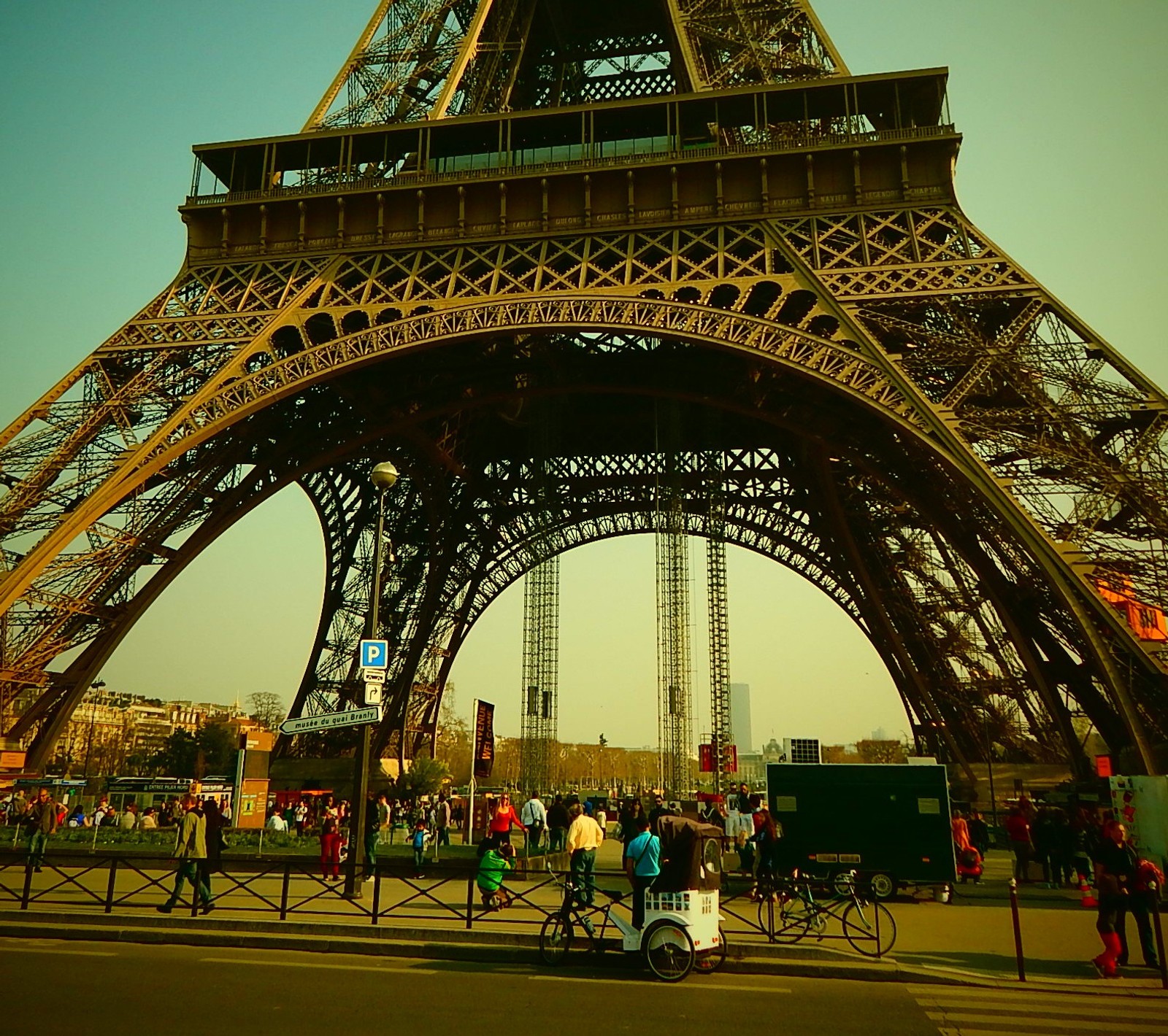 Скачать обои эйфелева башня, париж, paris, башня