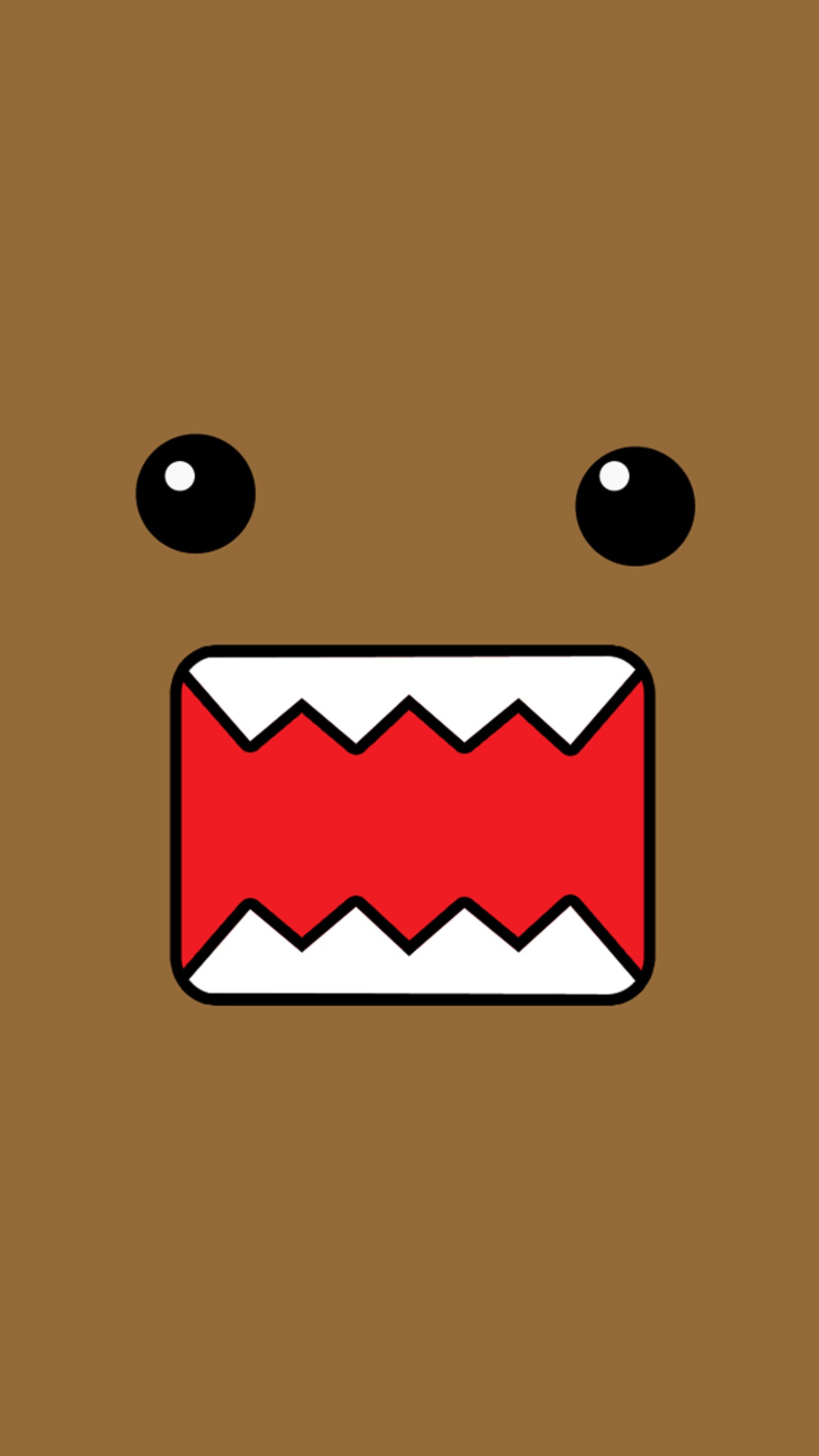 A close up of a brown bear with a red mouth (bear, domo)