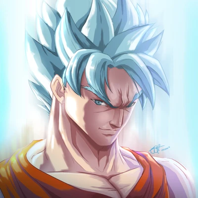 goku, ilustración, anime, dragon ball, manga