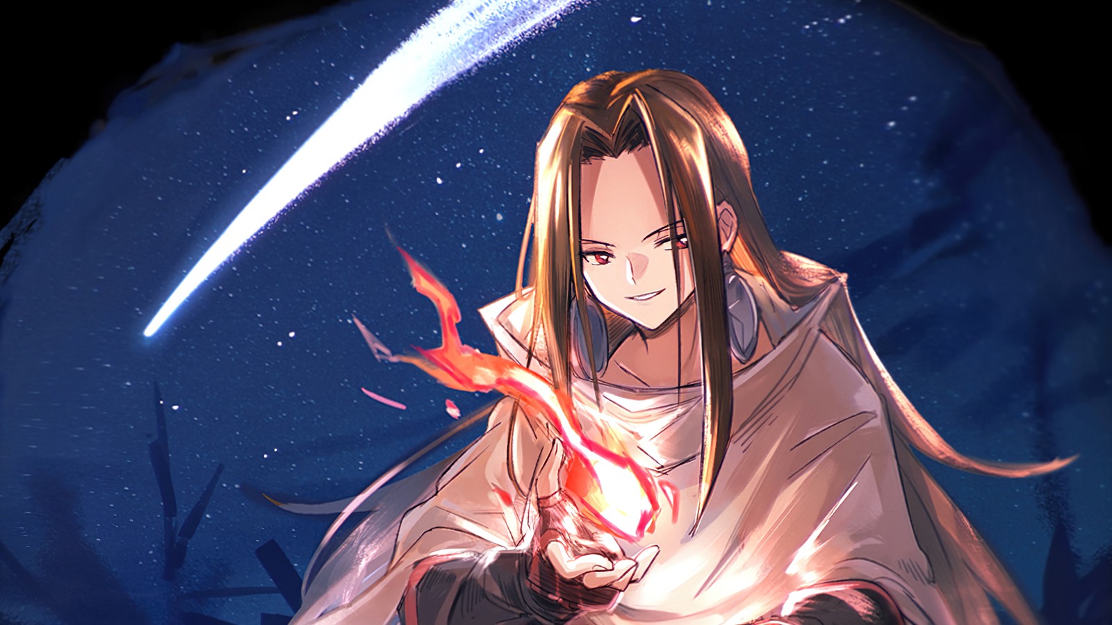 Скачать обои хао асакура, hao asakura, shaman king, аниме, anime