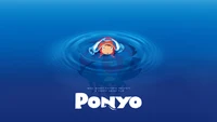 ponyo, studio ghibli, movie poster, 5k, 8k wallpaper