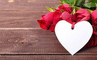 Red Roses and Heart Tag: A Perfect Valentine's Day Gift